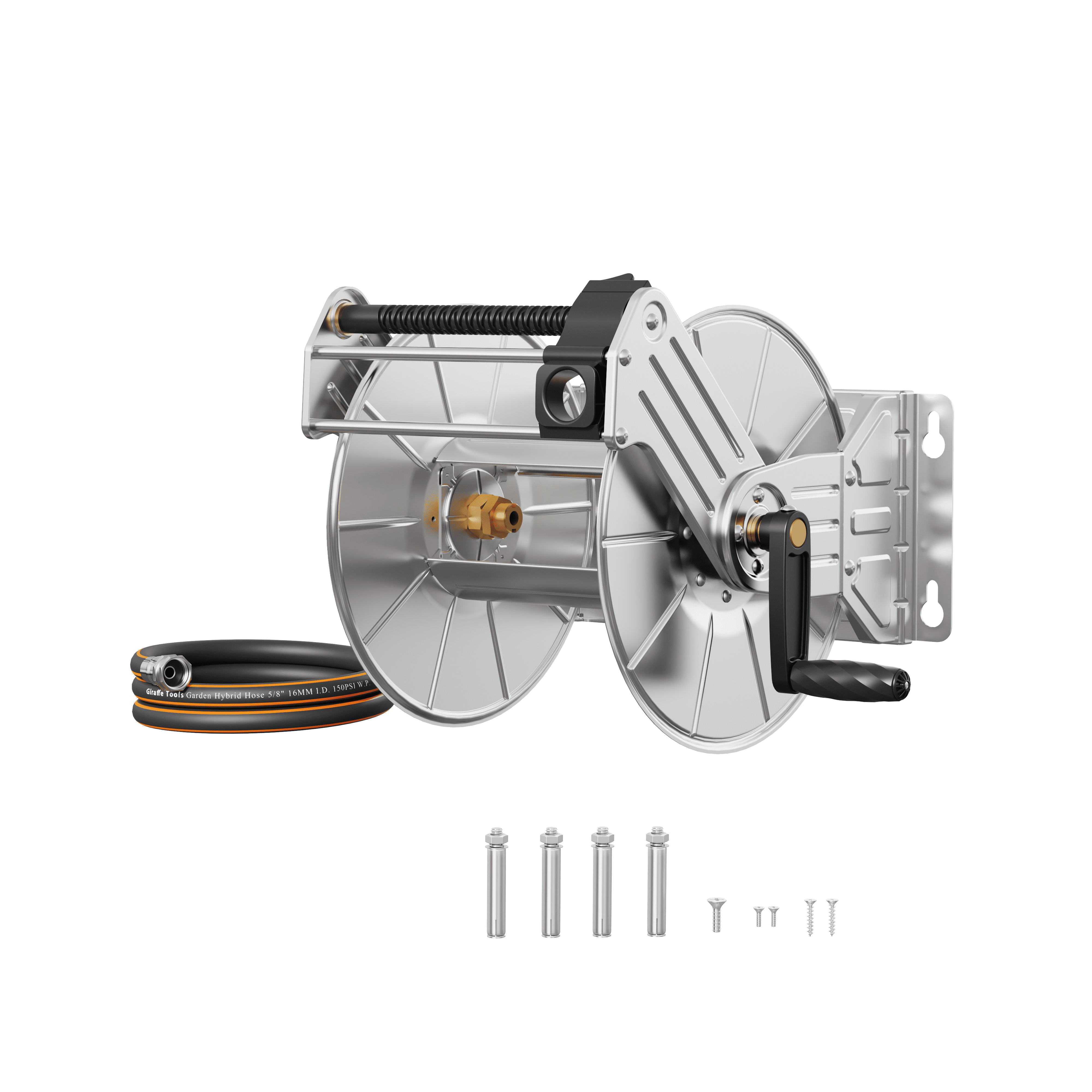 Wall Mounted Hose Reel-Stainless Steel