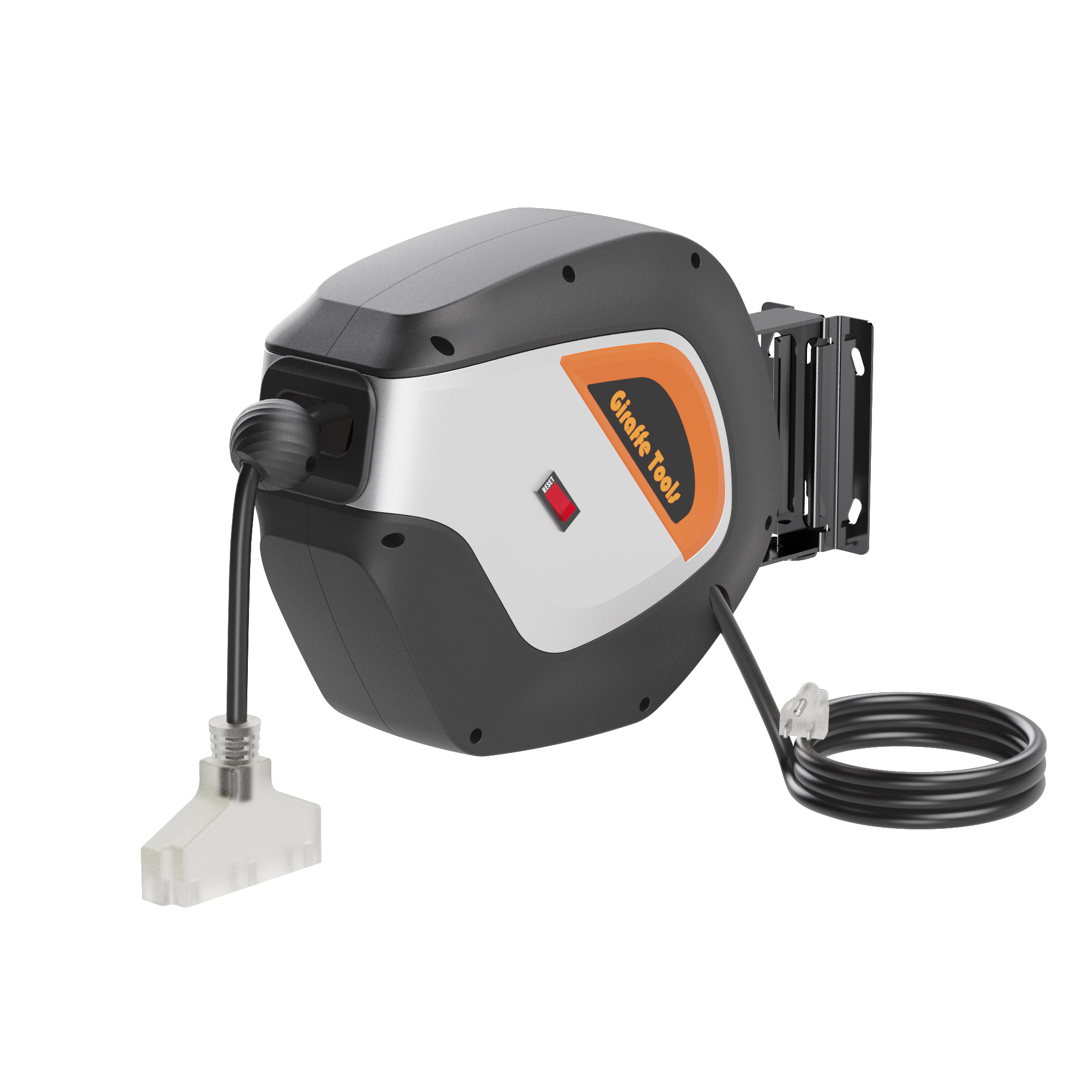 Retractable Extension Cord Reel-50ft-12AWG