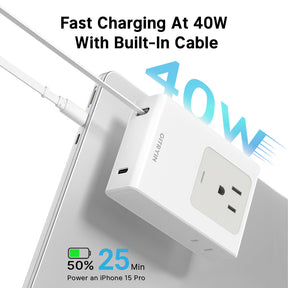 Gitryin Retractable Travel Adapter 5-in-1 Charger