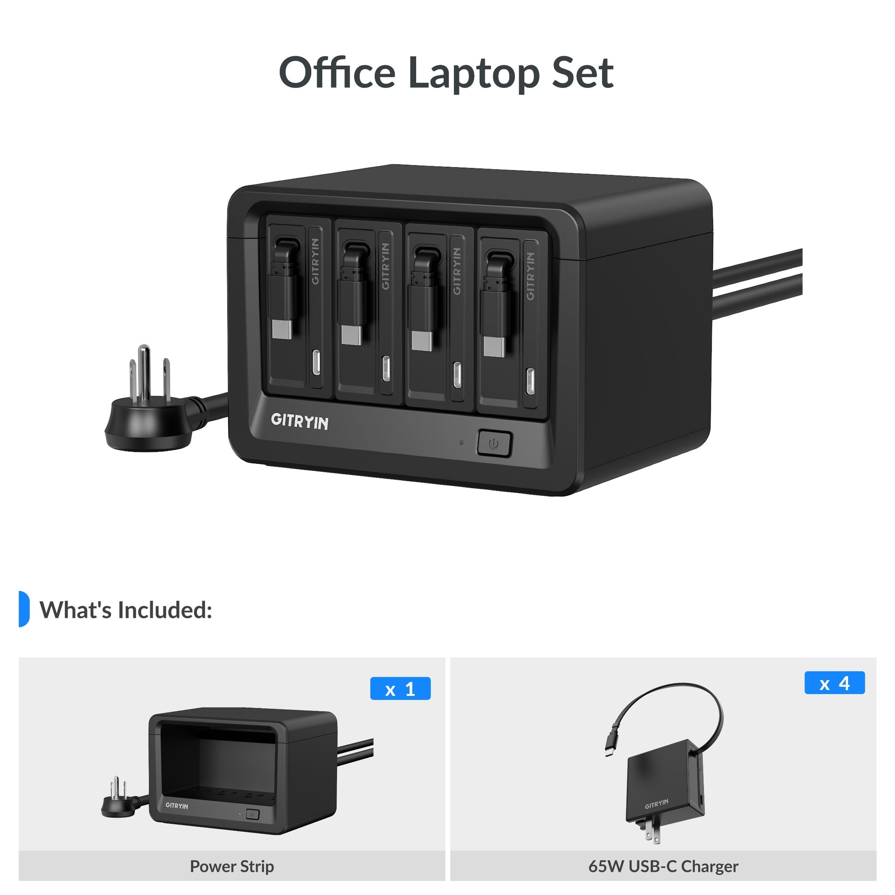 Gitryin Desktop Charging Station 12-in-1 (65W Combo)