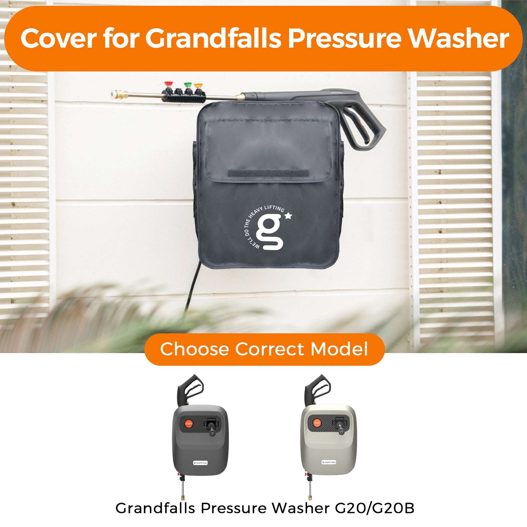 Grandfalls Retractable Pressure Washer Cover