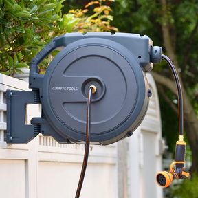 Retractable Garden Hose Reel-1/2in-130ft Metal Bracket