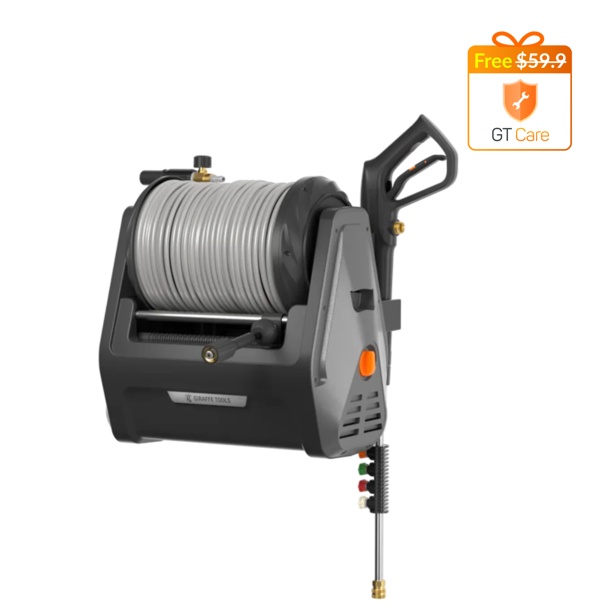 Grandfalls Retractable Pressure Washer Plus+ Features