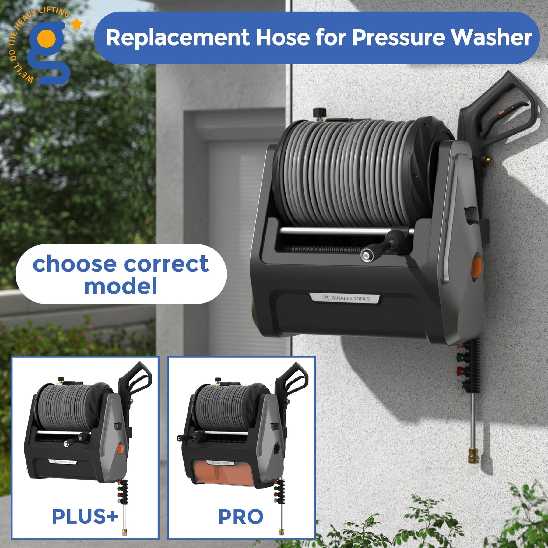 Replacement Pressure Washer Hose for Grandfalls Pro and Plus+ ONLY