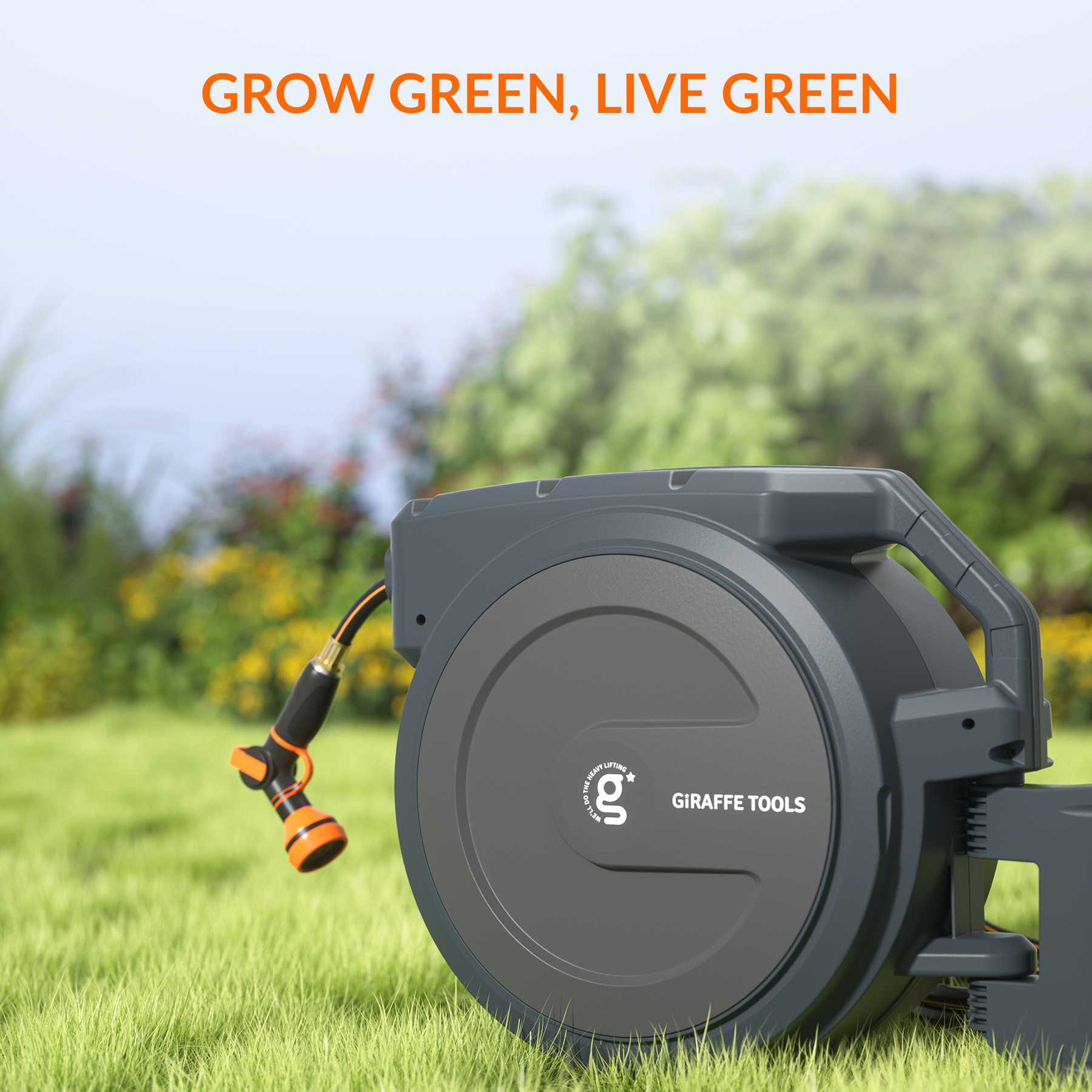 Retractable Garden Hose Reel-5/8in-115ft