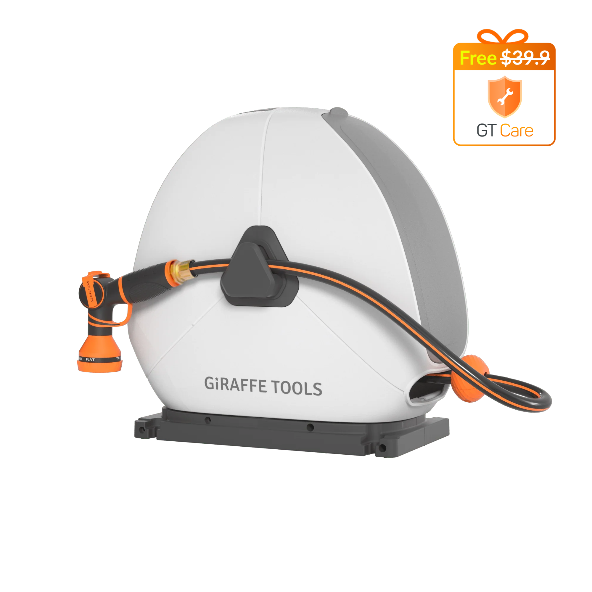 Ground-Mounted Retractable Garden Hose Reel | Giraffe Tools