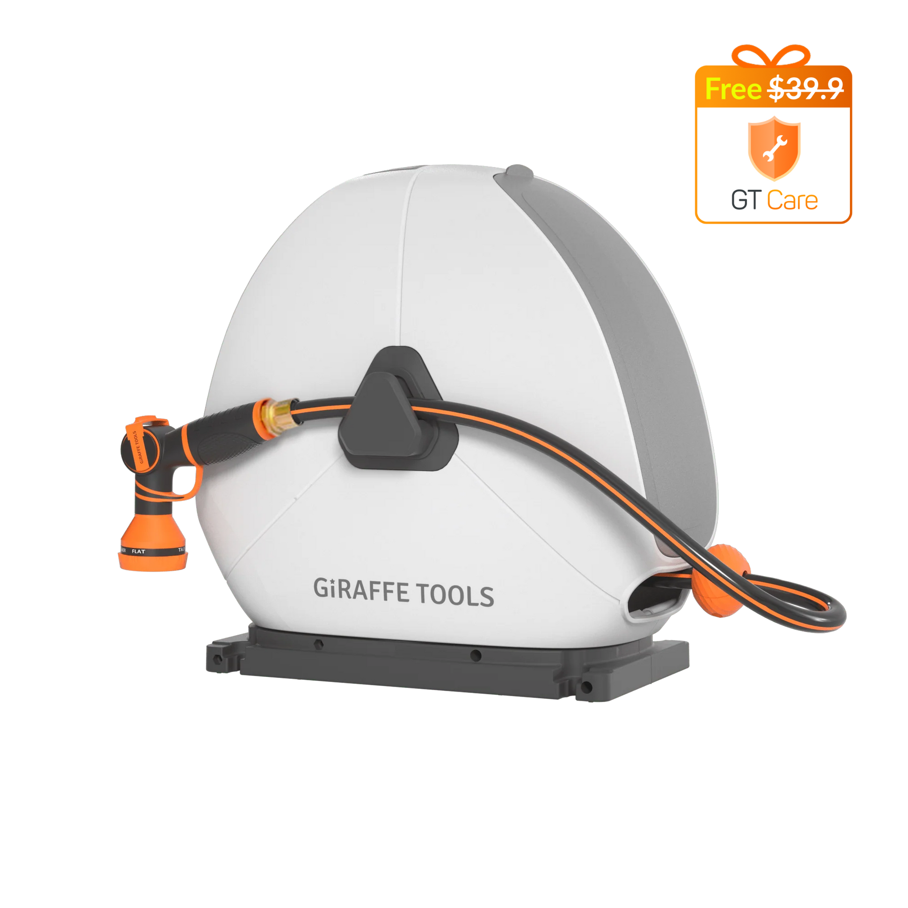 Ground-Mounted Retractable Hose Reel 82ft-130ft