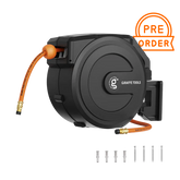 Retractable Air Hose Reel-PP Housing-3/8in-50ft