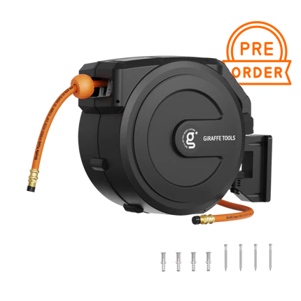 Retractable Air Hose Reel-PP Housing-3/8in-50ft