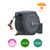 Retractable Garden Hose Reel-5/8in-90ft