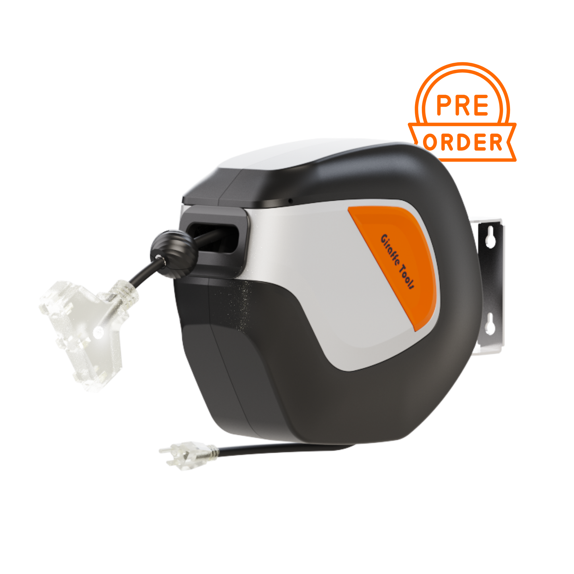 Retractable Extension Cord Reel-50ft-12AWG