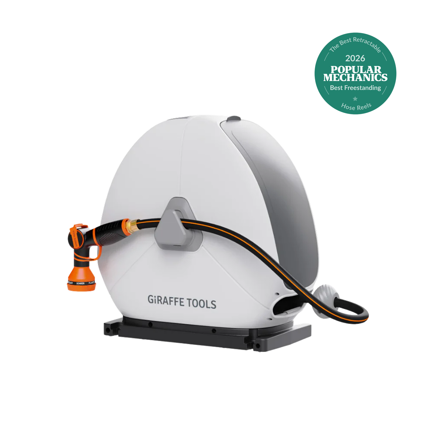 Ground-Mounted Retractable Hose Reel 82ft-130ft Features
