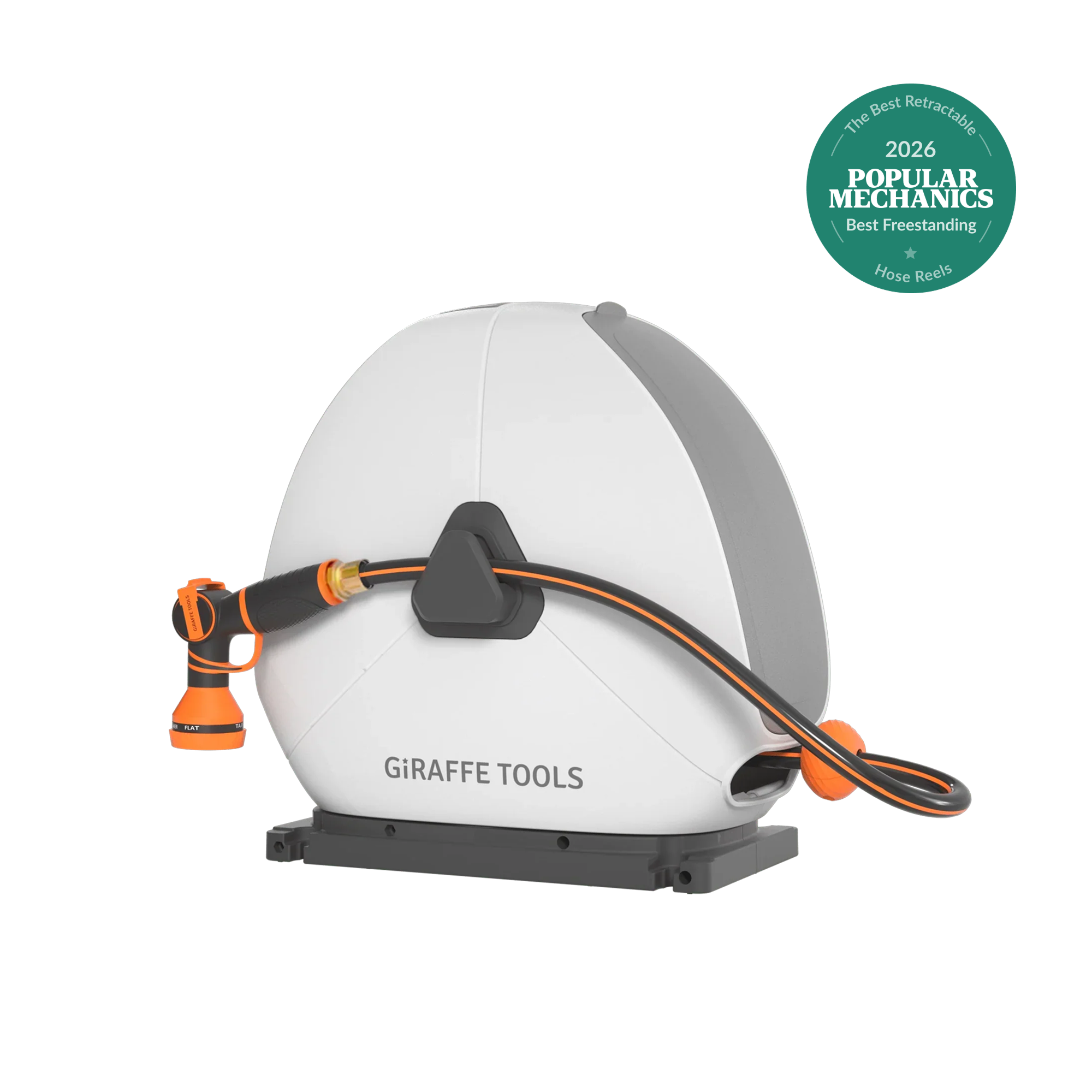 Ground-Mounted Retractable Hose Reel 82ft-130ft Features