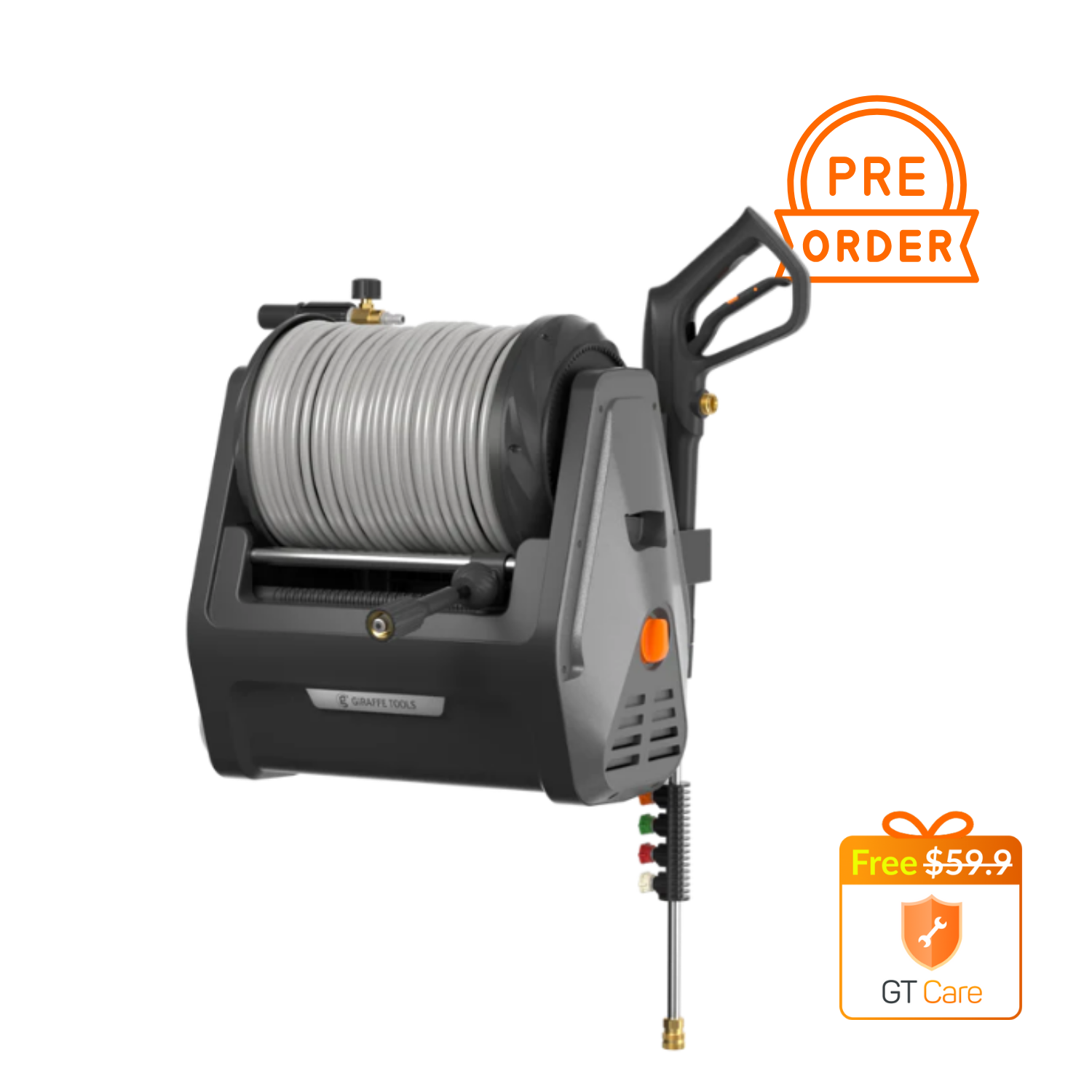 Grandfalls Retractable Pressure Washer Plus+