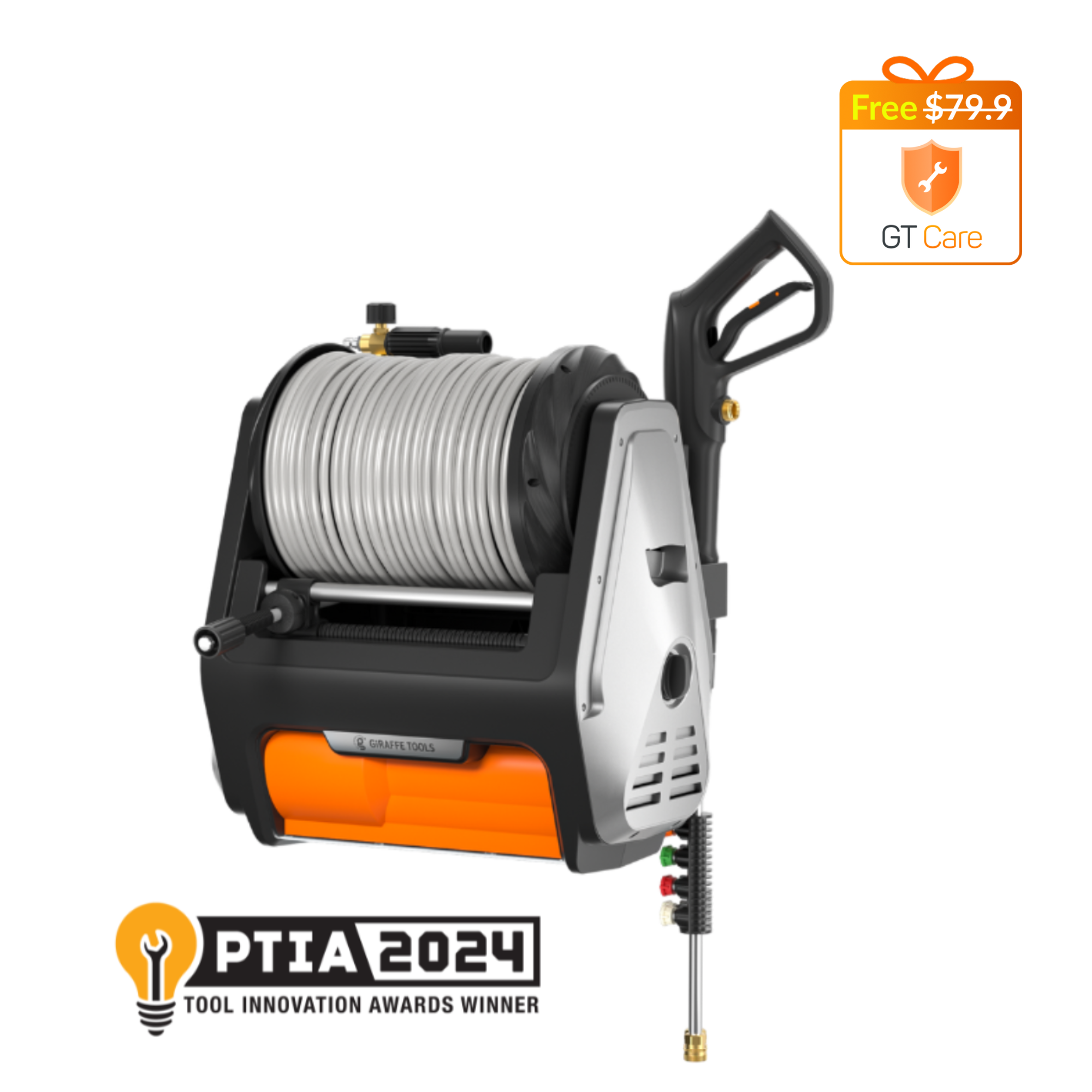 Grandfalls Retractable Pressure Washer PRO Features