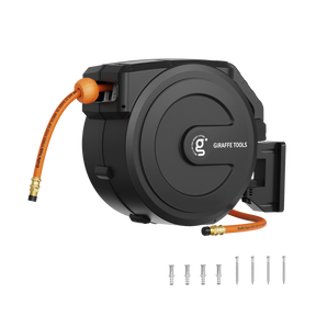 Retractable Air Hose Reel-PP Housing-3/8in-50ft