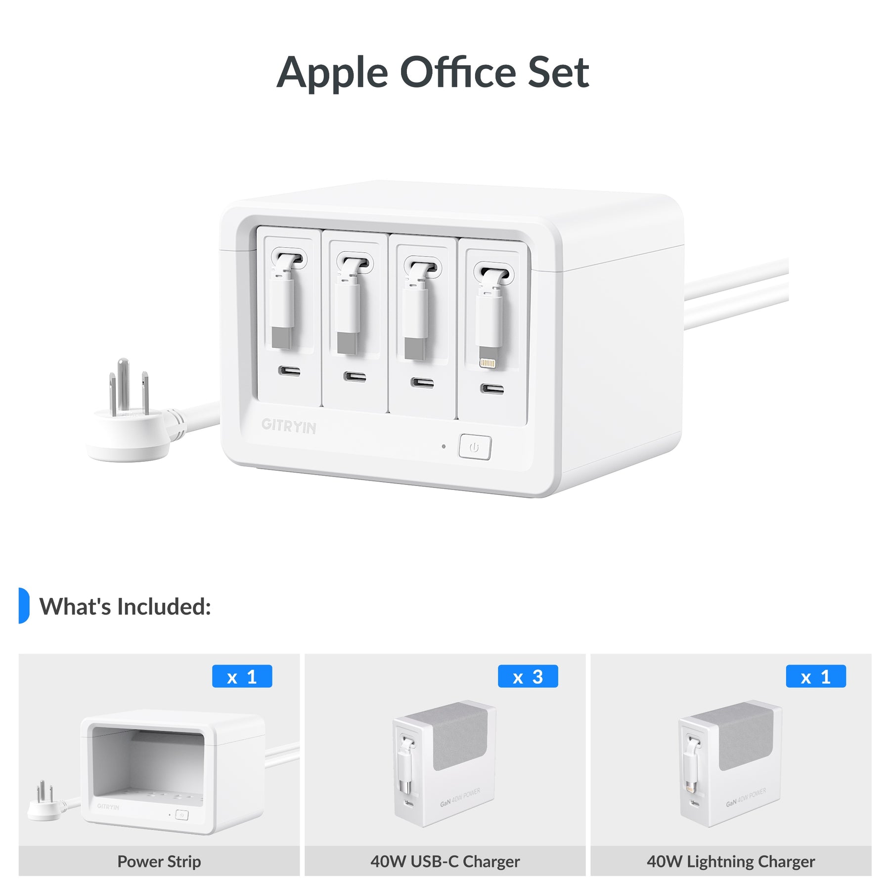 Gitryin Desktop Charging Station 12-in-1