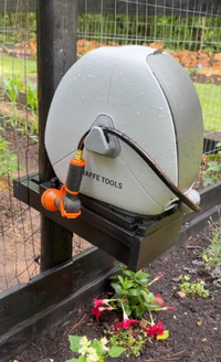 Giraffe Tools Ground-Mounted Retractable Hose Reel