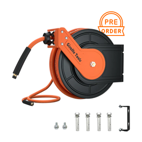 Retractable Air Hose Reel-Alloy Steel Reel-3/8in-50ft