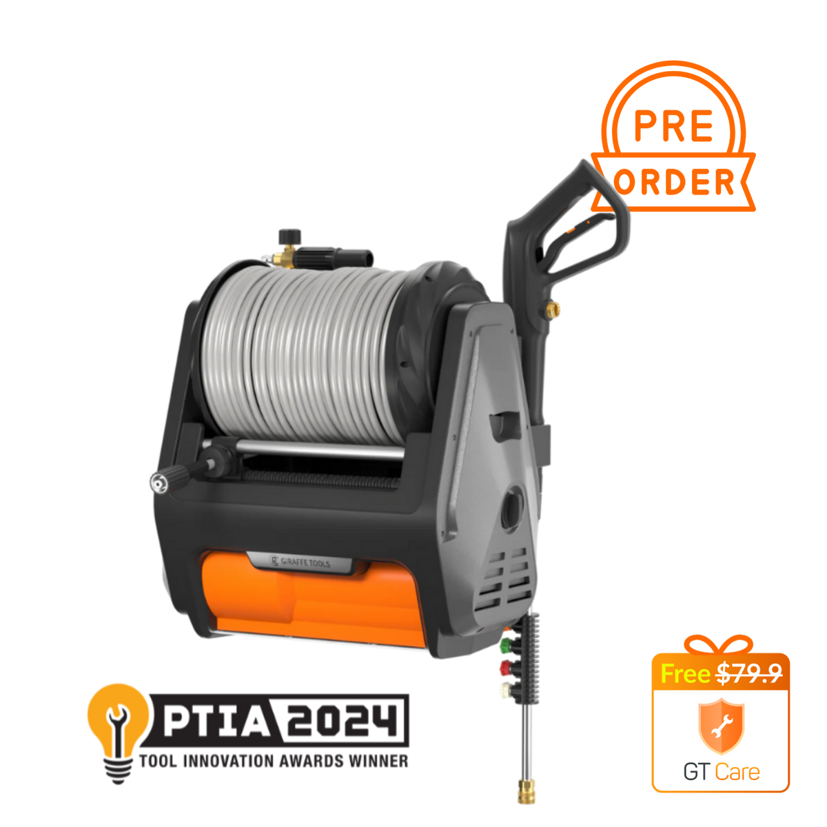 Grandfalls Retractable Pressure Washer PRO Features