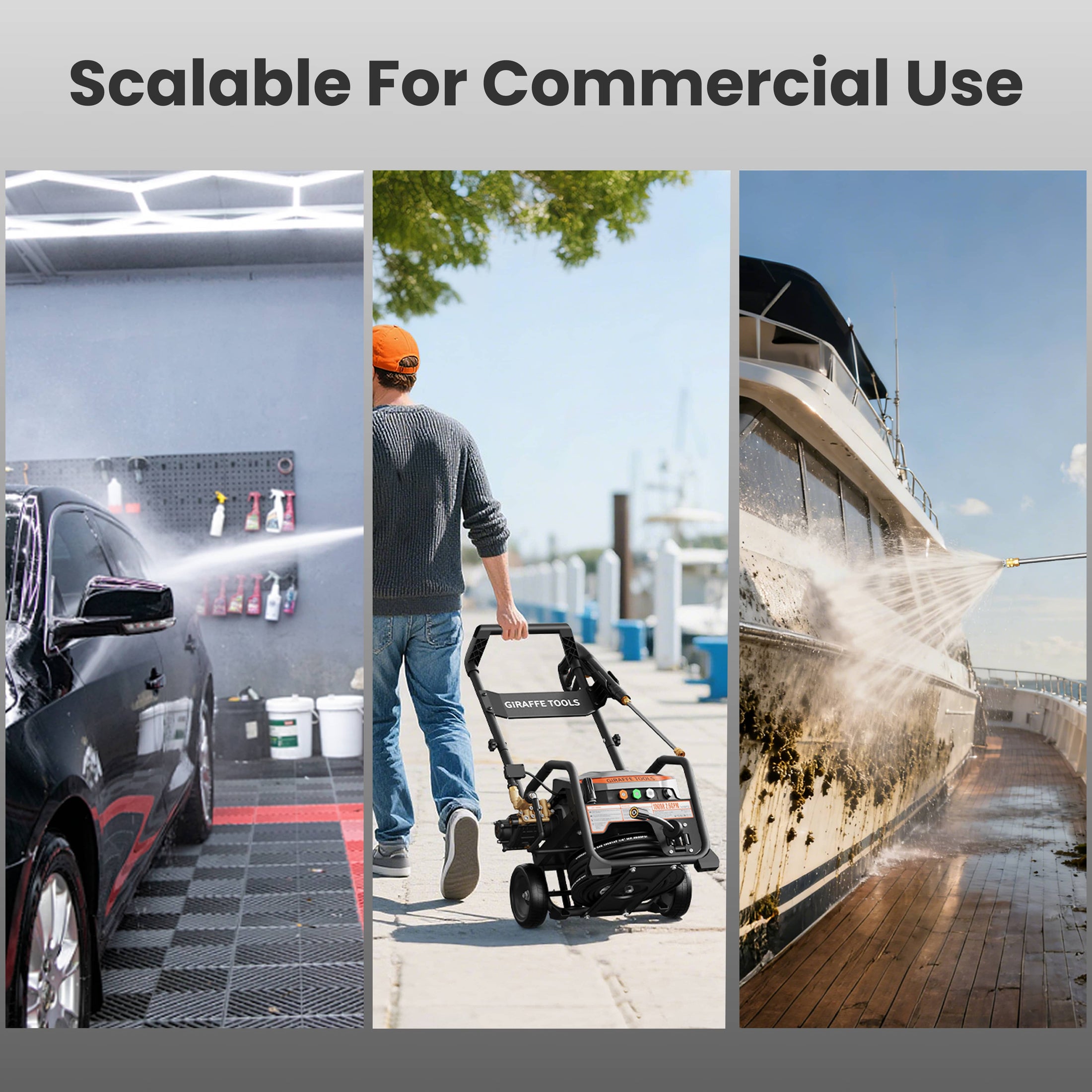 UltraFlow Retractable Pressure Washer 2.6GPM Features