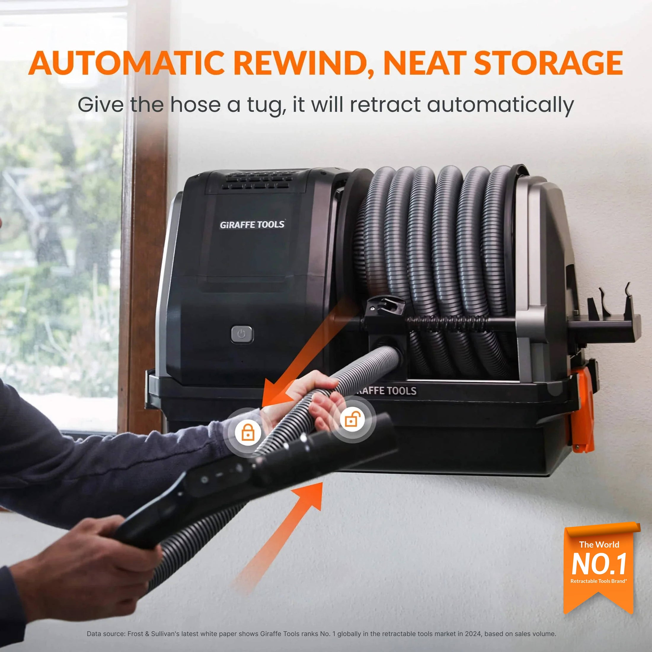 Grandstorm Retractable Vacuum Cleaner Features