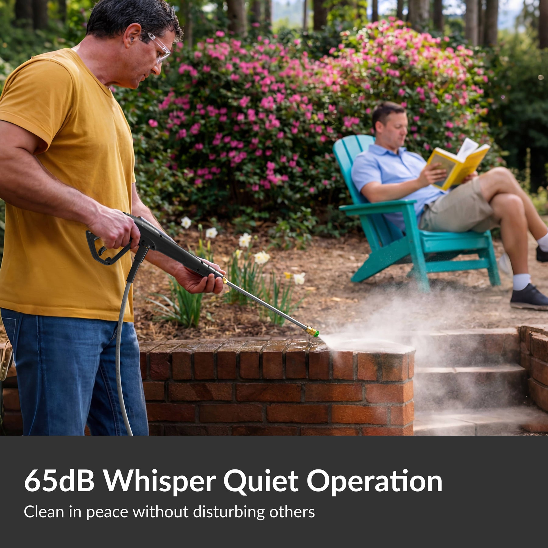 Giraffe Tools Crossfalls Retractable Pressure Washer Max Features – 65 dB whisper-quiet operation for comfortable use