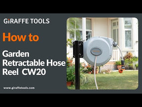 Retractable Garden Hose Reel-5/8in-65ft