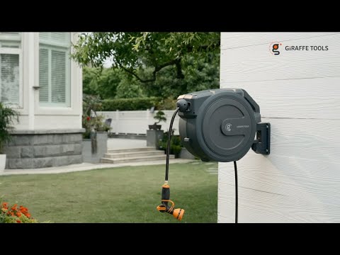 Giraffe Tools Retractable Garden Hose Reel