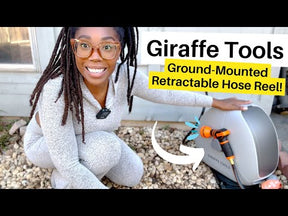 Giraffe Tools Ground-Mounted Retractable Hose Reel